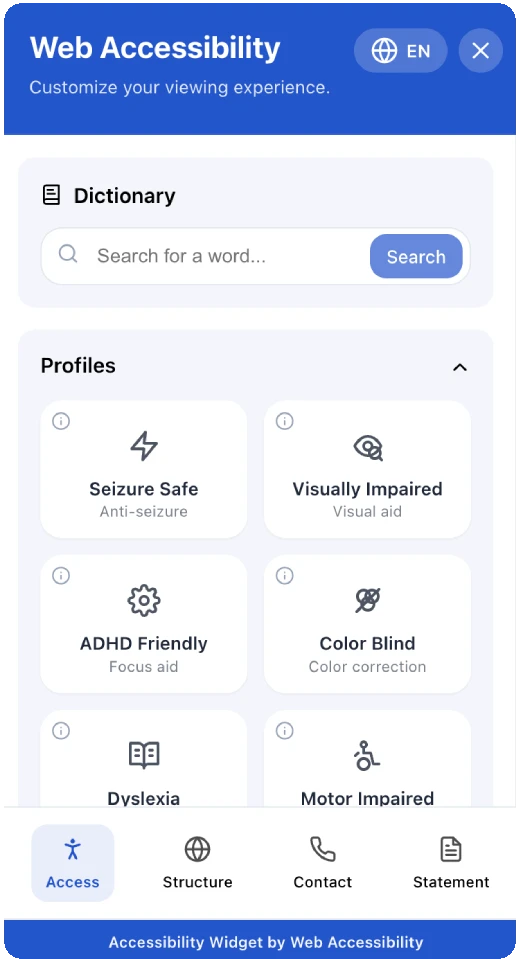 Accessibility Dashboard Preview